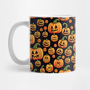 Pumpkin in black background Mug